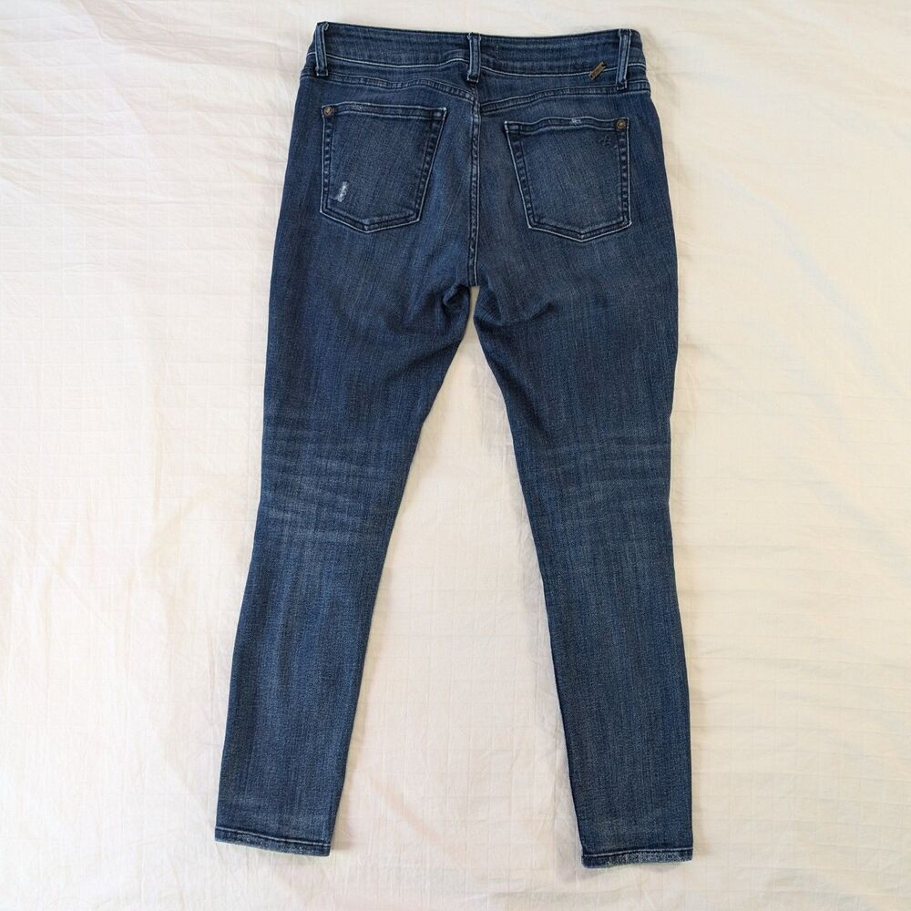 DL1961 Margaux Mid Rise Ankle Skinny Distressed Ripped Jeans, Size 26 - Picture 4 of 8